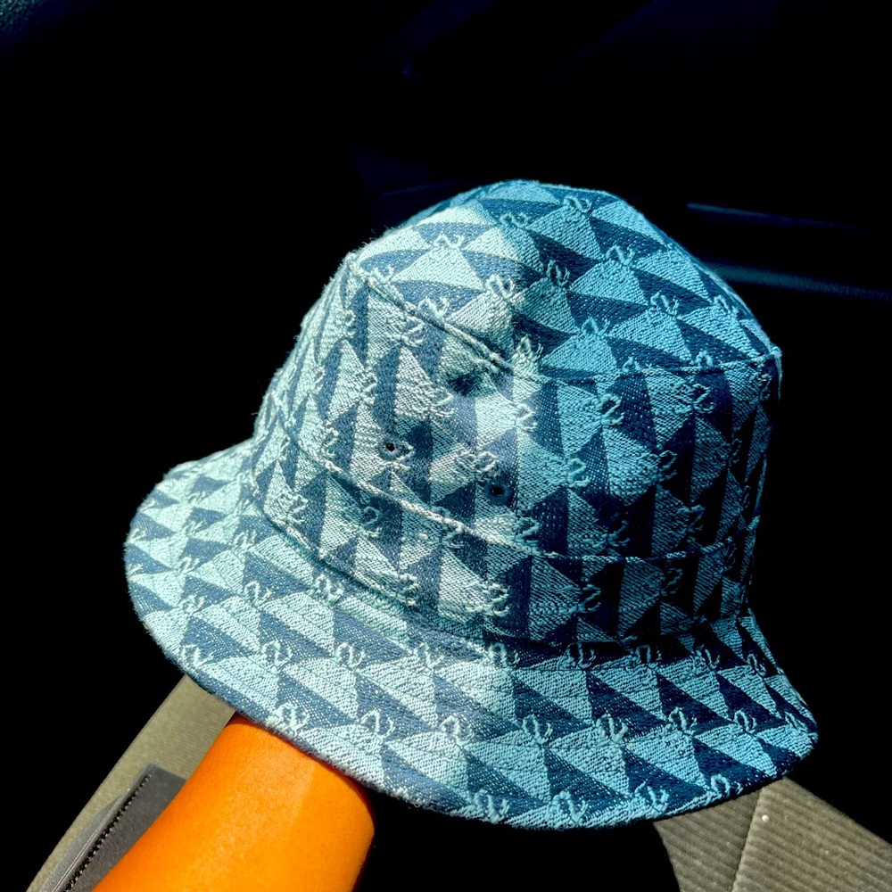 Sandro Logo Denim Bucket Hat
